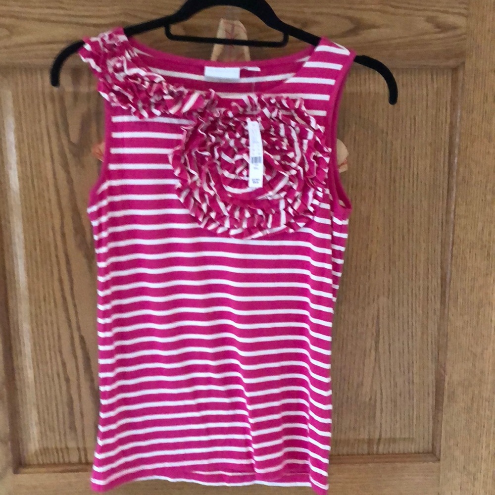 New York & company hot pink tank